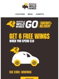 Extra hungry today? Free wings should do it. ??