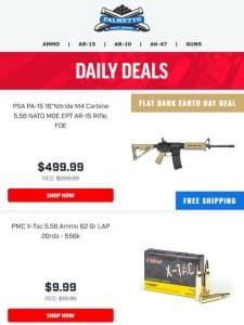 FDEarth Day Deal! | Blem PSA Rock RK1 5.7 FDE Pistol w/ Threaded Barrel $399.99!