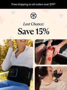 FINAL HOURS: 15% off