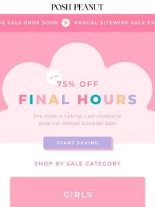 FINAL HOURS: The Sale Is Ending ?