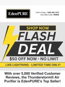 FLASH DEAL on NOW!