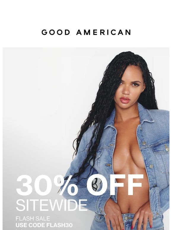 FLASH SALE: 30% OFF SITEWIDE