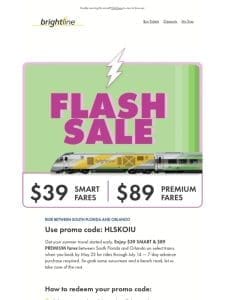 FLASH SALE: $39/$89 fares   Check it out
