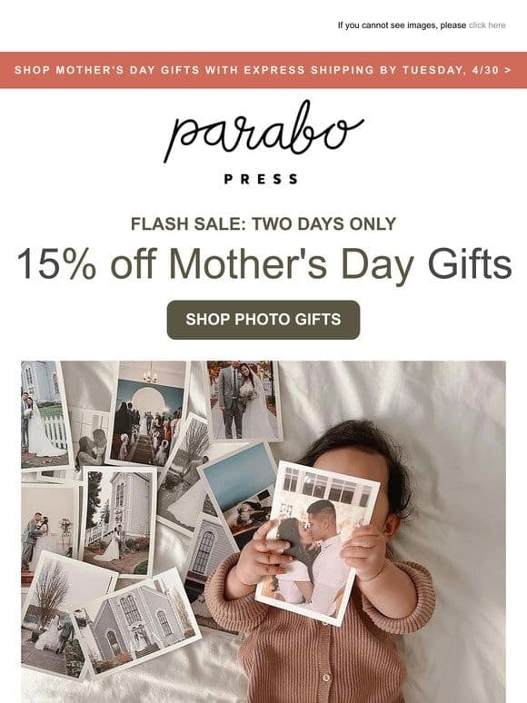 FLASH SALE: Don’t miss Mother’s Day shipping deadlines