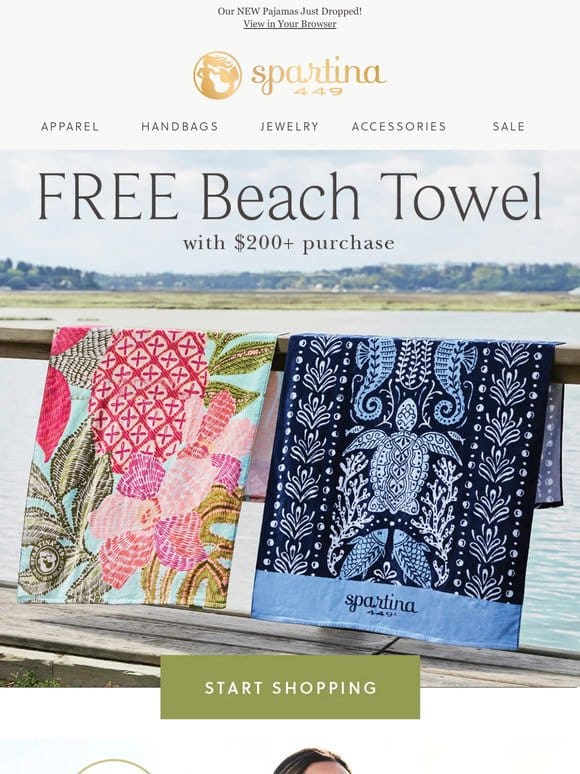 FREE Beach Towel with Select Orders