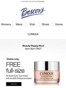 FREE Gift For You- Full-Size Clinique Eye Cream!