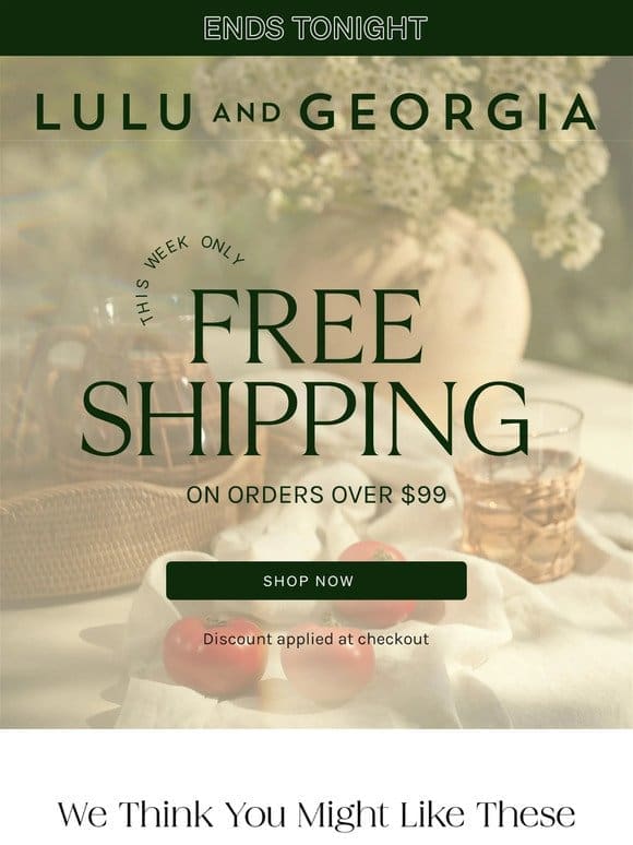 ?FREE SHIPPING ENDS TONIGHT?