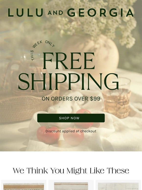?FREE SHIPPING STARTS NOW?