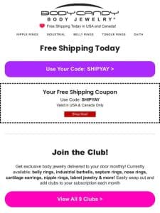 ? FREE Shipping Today