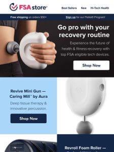 FSA eligible muscle recovery tech for post-workout & more