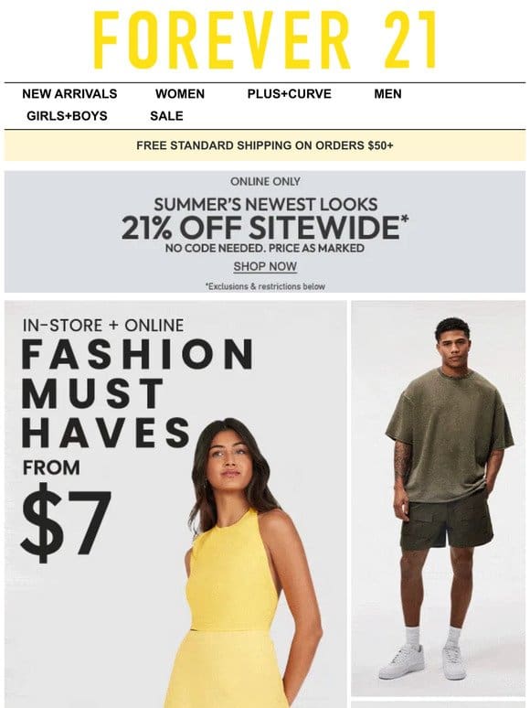 Fashion Must Haves from $7