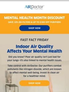 Fast Fact Friday: Mental Health Month Edition