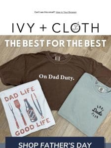 Father’s Day is less then a month away!