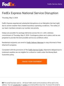 FedEx Express National Service Disruption