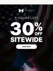 Final 6 Hours | 30% OFF Sitewide