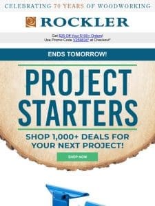Final Hours: Project Starter Deals + Special Coupon End Tomorrow!