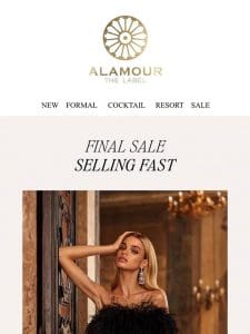 Final Sale ⏳ SELLING FAST