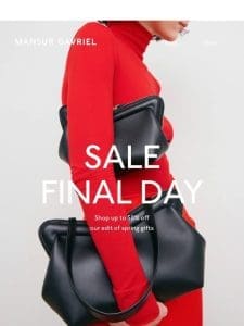 Final day: up to 50% off