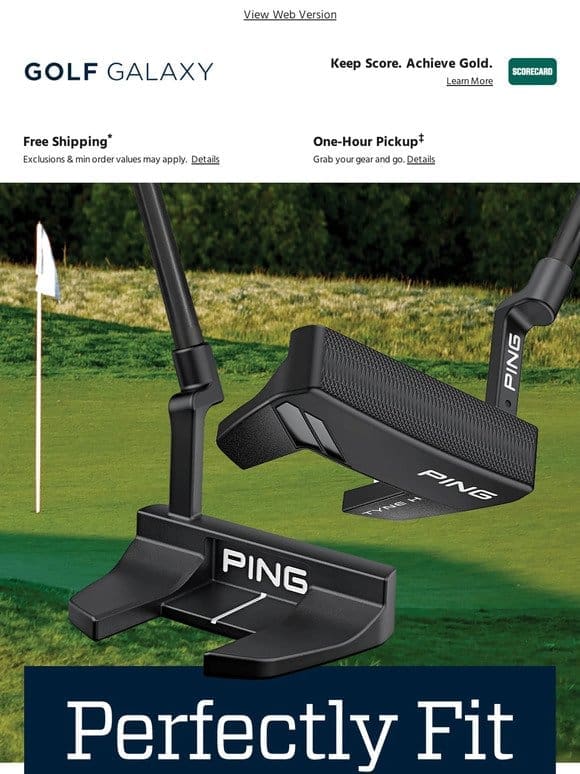 Find your perfect fit with a PING putter
