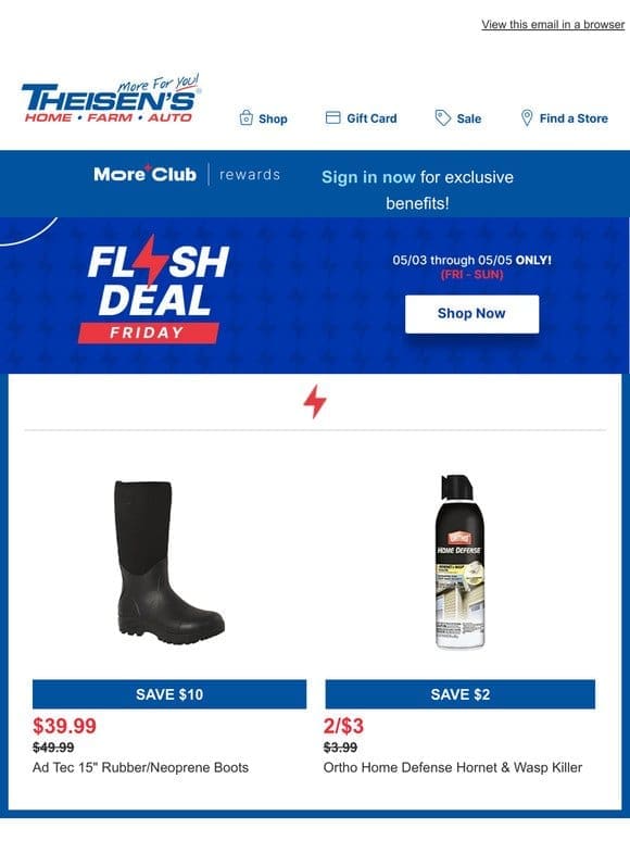 Flash Deal Friday ⚡️ Save $10 on Ad Tec Rubber Boots