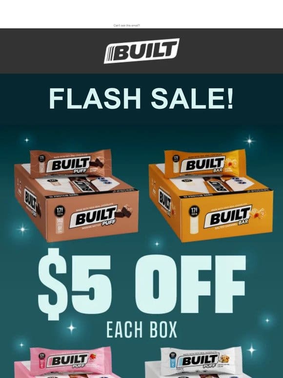 Flash Sale: Get $5 off each box now!