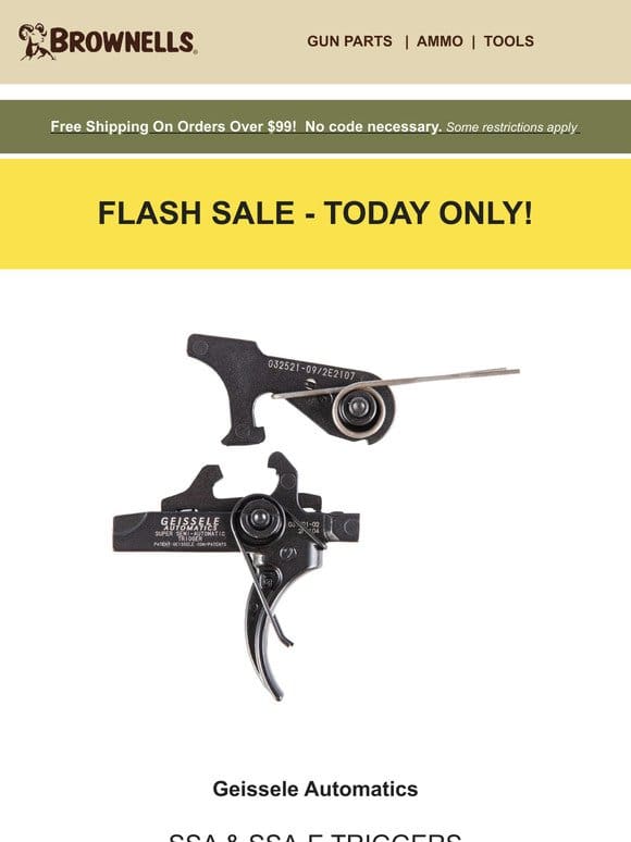 Flash Sale: Premium Geissele AR Triggers
