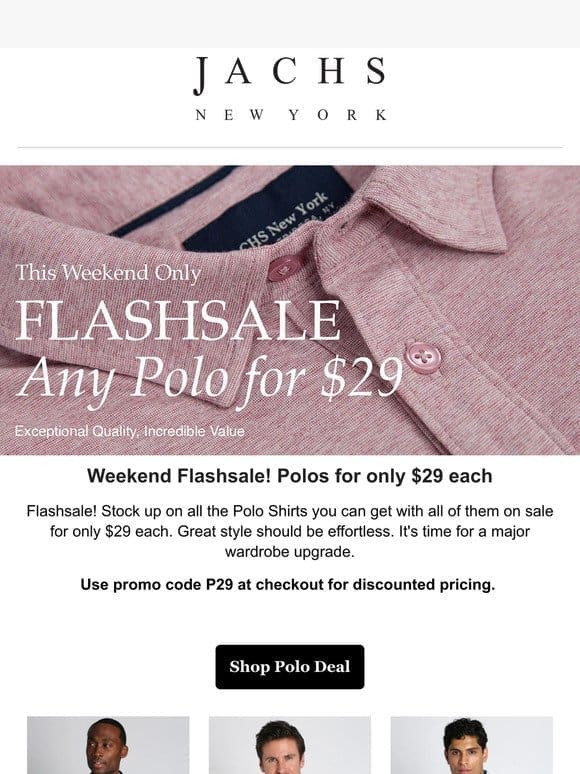 Flashsale! All Polos $29