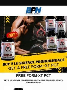 Free LG-Science Form-XT w/ Prohormone Purchase