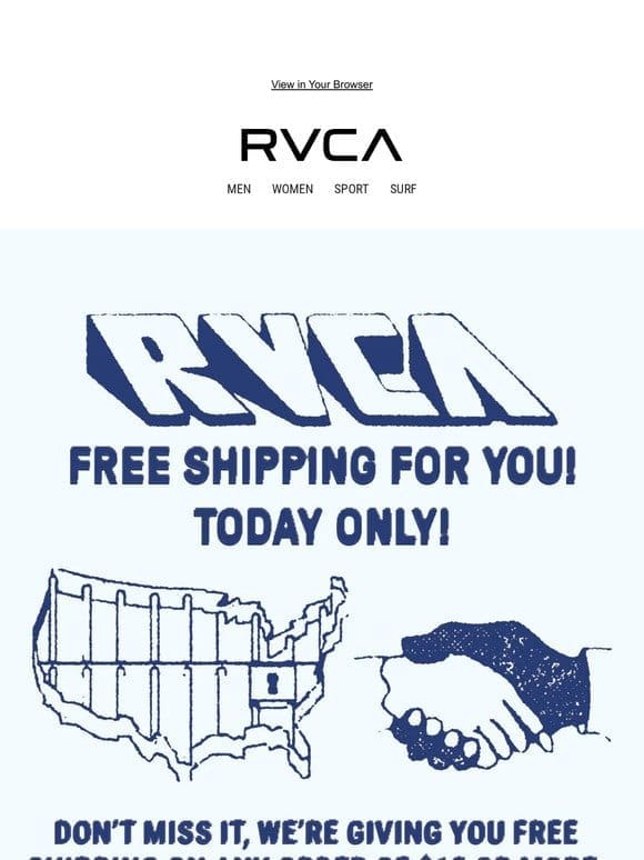 Free Shipping – Today Only!