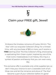 Free sterling silver Collector’s Ring