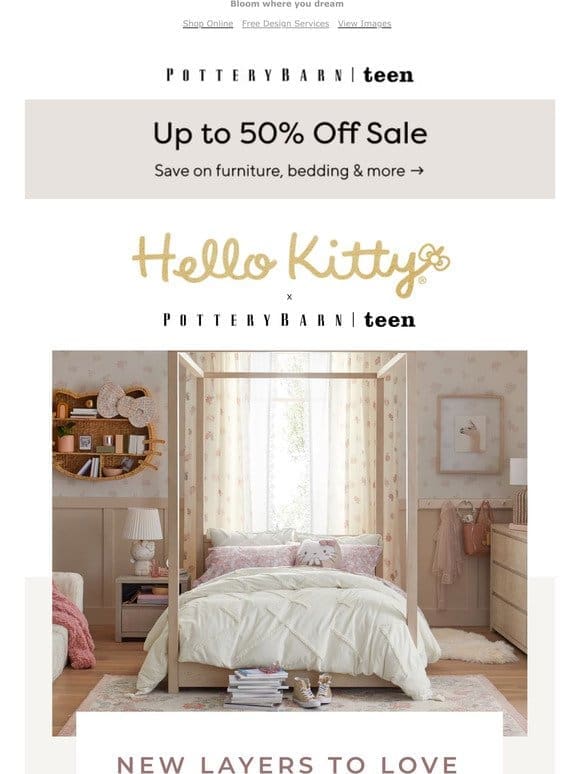 Fwd to your bestie: Hello Kitty? Heritage Bedding ?