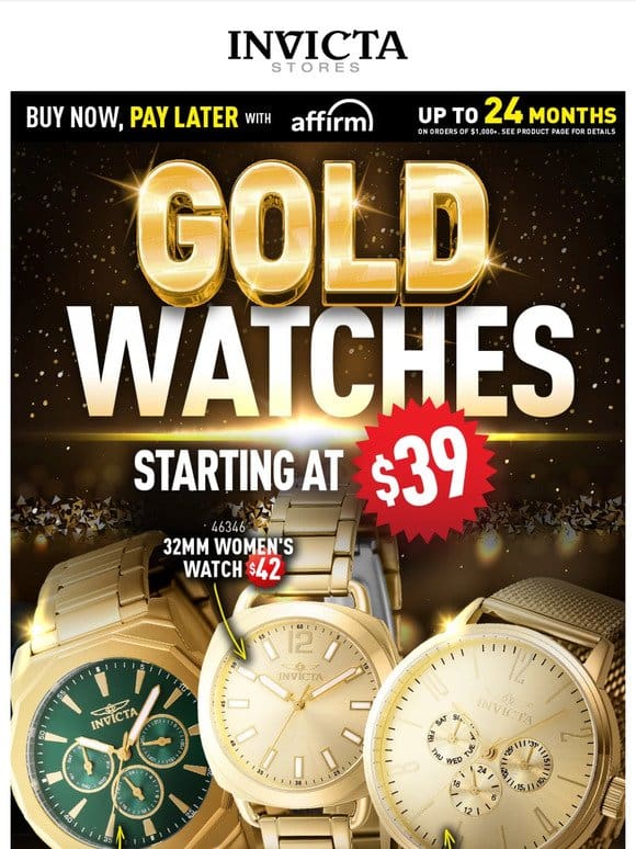 GOLD WATCHES From $39 ❗️Deals As Good AS GOLD❗️