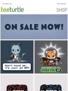 Gaming tees & accessories are on sale! ? ?