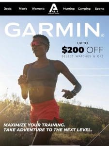 Garmin Watches Up to $200 Off