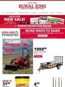 Gearing Up for Growth: Planting Season is Here – Time to Save on Tractors， Trailers & Chemicals!