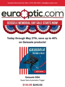 Geissele’s Memorial Day Sale Starts Now!