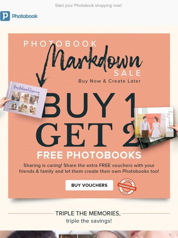 Get 2 Photobooks for FREE ?