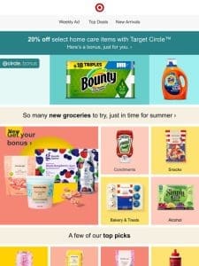 Get 20% off home care items with Target Circle.