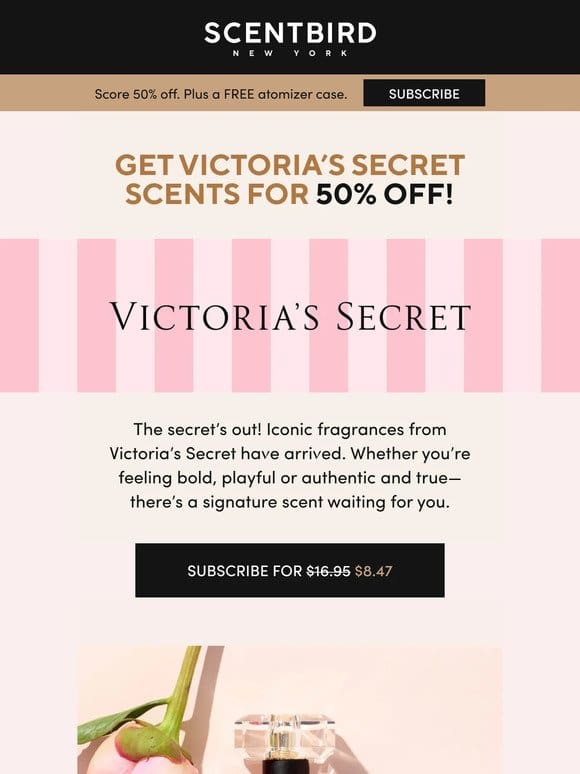 Get 50% Off Victoria’s Secret Fragrances