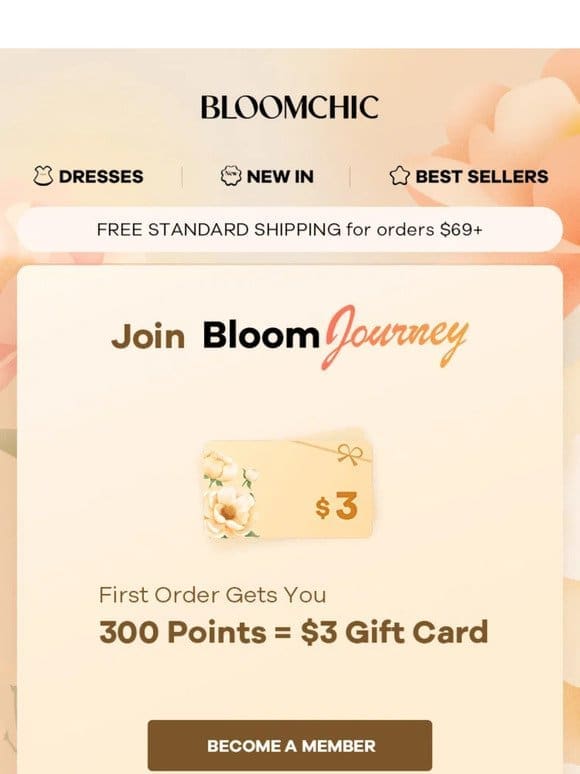 Get Coupons by Signing up on BloomJourney