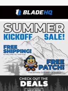 Get FREE shipping on your Blade HQ order this weekend!