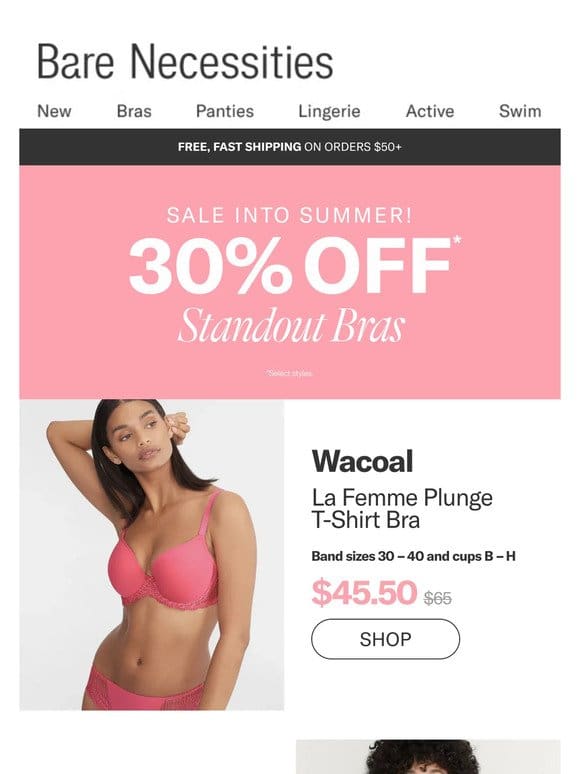 Get Summer-Ready With 30% Off Bras