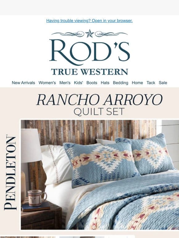 Get The Popular Rancho Arroyo Quilt Set From Pendleton