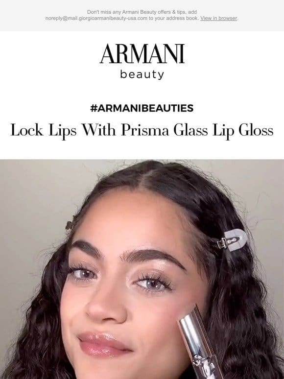 Get Ultra-Glossy Lips As Seen On #ArmaniBeauties