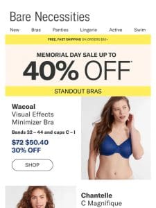 Get Up To 40% Off Bras | Memorial Day Sale