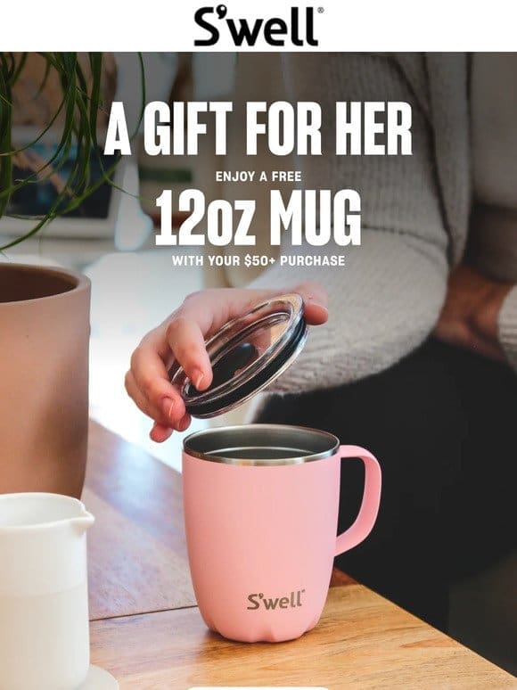 Get Your Free 12oz Mug With $50+ Purchase Before It’s Gone