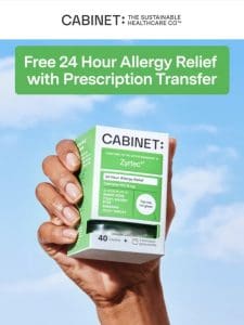 ?Get a Free Bottle of Cabinet Medicine & a Travel Carrier!