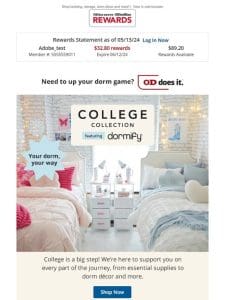 Get college ready with our College Collection featuring Dormify®