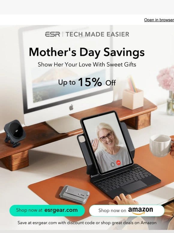 Get ready for Mother’s Day with special offers! | ESR