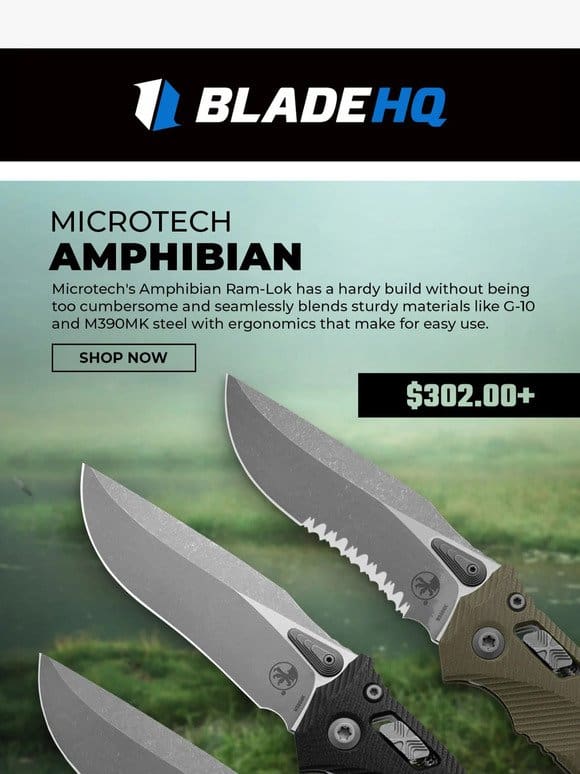 Get the Microtech Amphibian with a Ram-Lok!